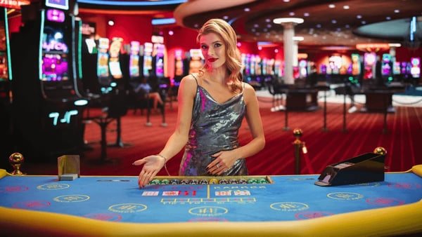 Ilustrasi pemain sedang memasang taruhan sportsbook dan live casino